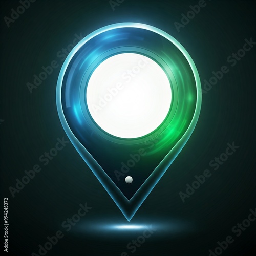 Modern Green Blue Location Pointer Symbol