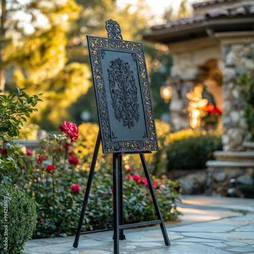 Wrought Iron Easel