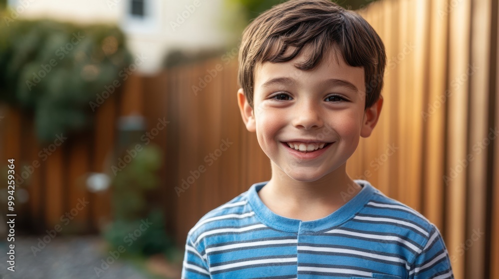 The Happy Boy Smiling Brightly The Happy Boy Smiling Brightly