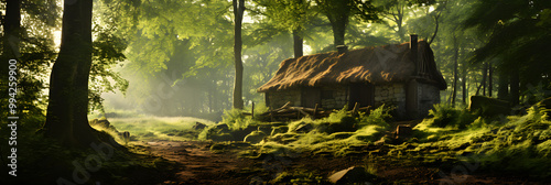 Nostalgic Solitude: A Rustic Hut Nestled in the Heart of the Forest - A Timeless Encounter With Nature