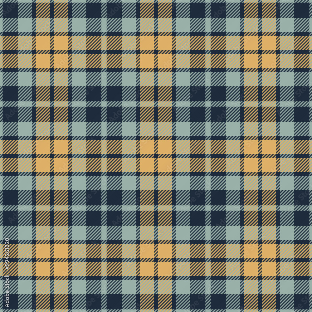 Obraz premium Autumn Plaid Check Seamless Pattern - Cute plaid check repeating pattern design