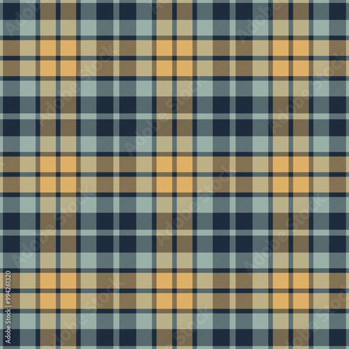 Autumn Plaid Check Seamless Pattern - Cute plaid check repeating pattern design