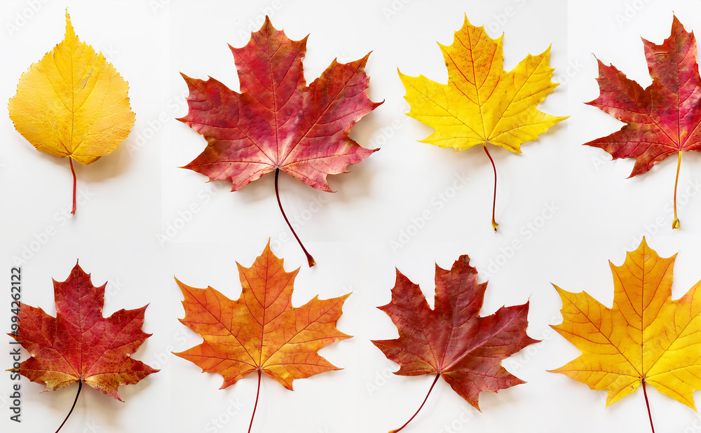 autumn leaves isolated on white autumn leaves isolated on white