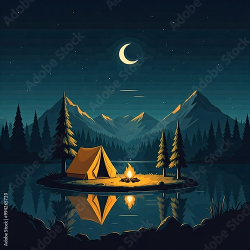 Cozy Campsite: Nature's Retreat
