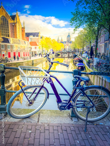 bike on canal ring, Amsterdam