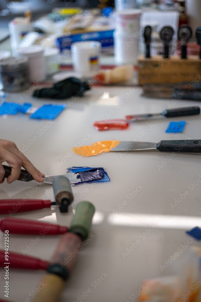 Printmaking Ink and Supplies 