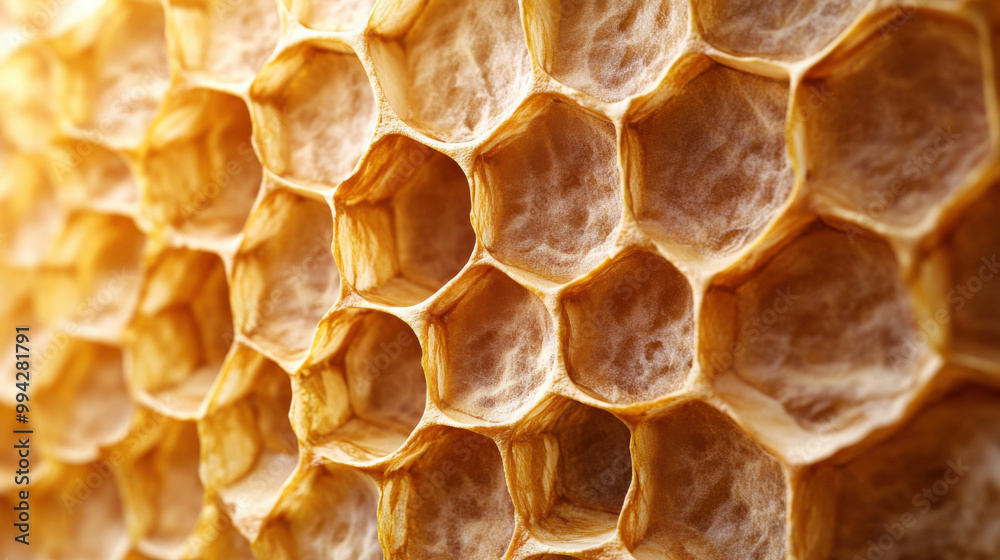 hexagonal honeycomb structures with a natural, waxy texture hexagonal honeycomb structures with a natural, waxy texture