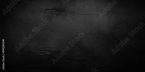 Background in black gray gradation color with noise. Black white dark gray silvery abstract background. Color gradient. 