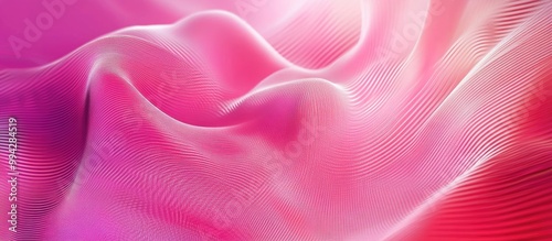 Dynamic wave background radiating vibrant energy in a futuristic pink color scheme