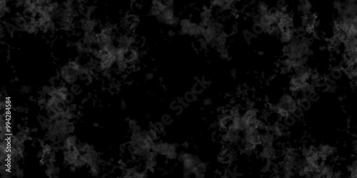 Abstract black fog design with smoke texture overlays. fume overlay design. background with smoke on black and Fog and smoky effect for photos design. Misty fog effect and Isolated black background.	