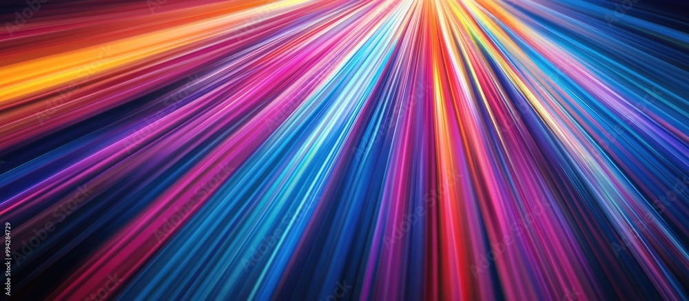 Vibrant rays in an abstract design Multicolored lines creating a dynamic background Vibrant rays in an abstract design Multicolored lines creating a dynamic background