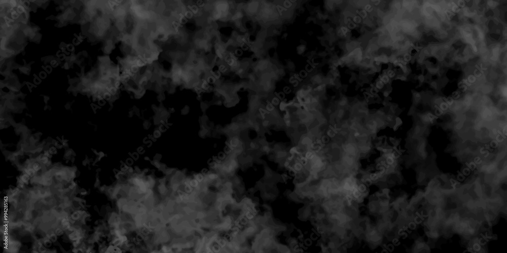 Abstract black fog design with smoke texture overlays. fume overlay design. background with smoke on black and Fog and smoky effect for photos design. Misty fog effect and Isolated black background.	
