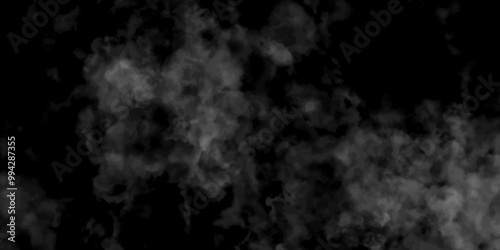 Photography Abstract black fog design with smoke texture overlays