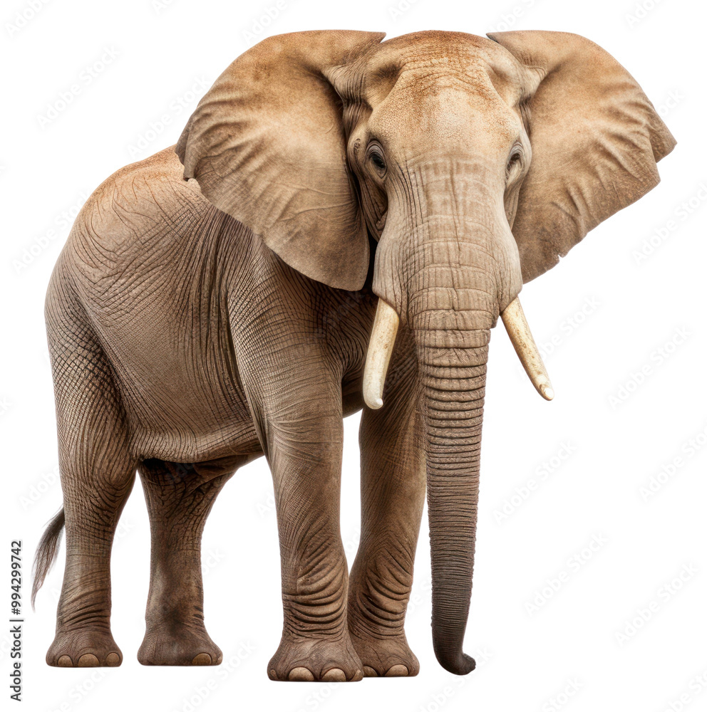 Fototapeta premium PNG Savana elephant wildlife animal mammal.