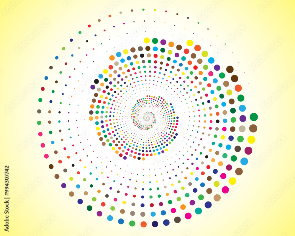 Fototapeta premium Abstract background Multi color dotted lines concept vector design