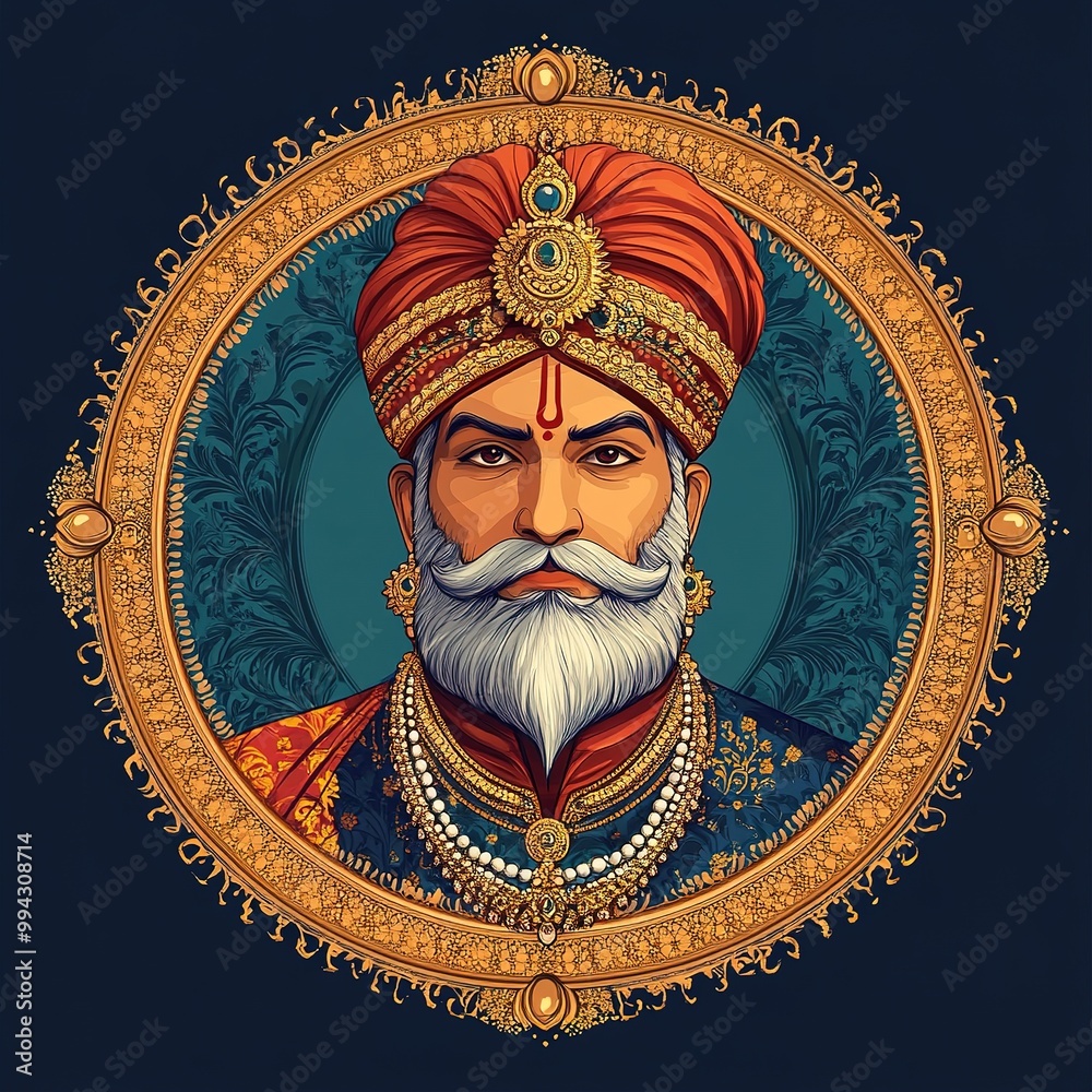 Obraz premium illustration of Maharaja Agrasen Jayanti