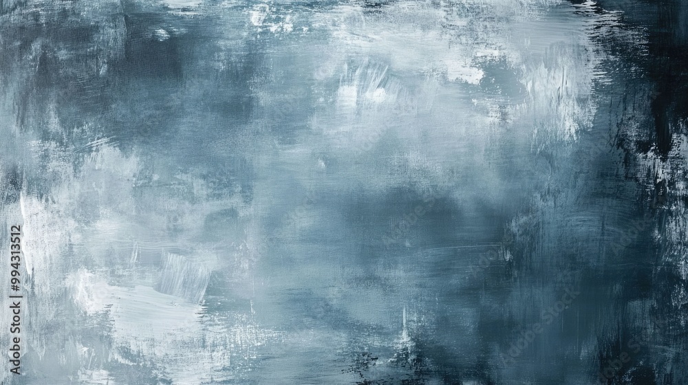 Naklejka premium Artistic horizontal background featuring light slate gray charcoal and soft blue tones with ample space for text or additional visual elements