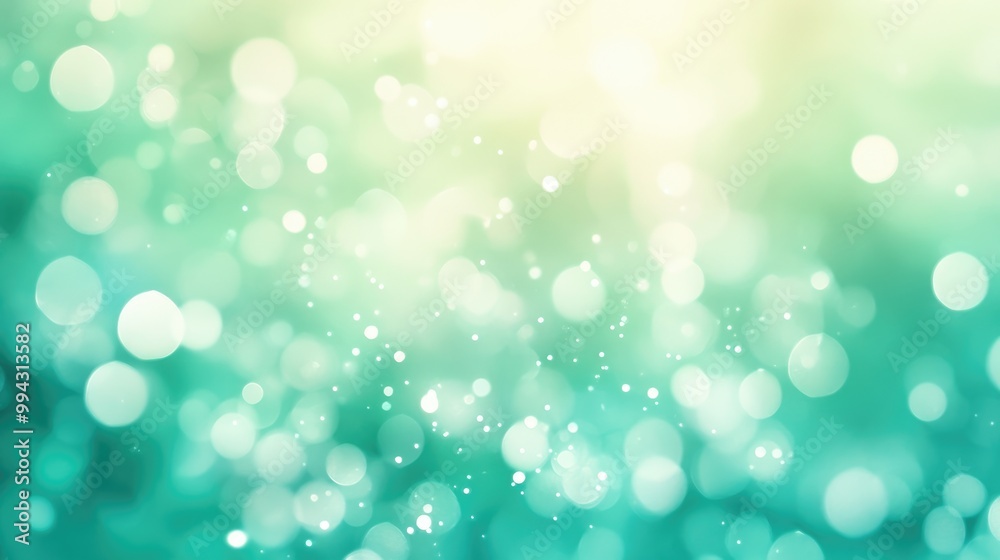 Abstract blurred background featuring a bright sunny sky and soft bokeh texture evoking feelings of relaxation and tranquility with a gradient of pastel mint green and teal hues Abstract blurred background featuring a bright sunny sky and soft bokeh texture evoking feelings of relaxation and tranquility with a gradient of pastel mint green and teal hues