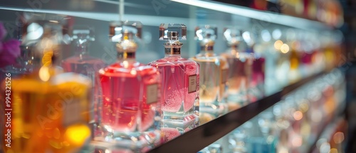 Wallpaper Mural A display of perfume bottles with a variety of colors and scents Torontodigital.ca