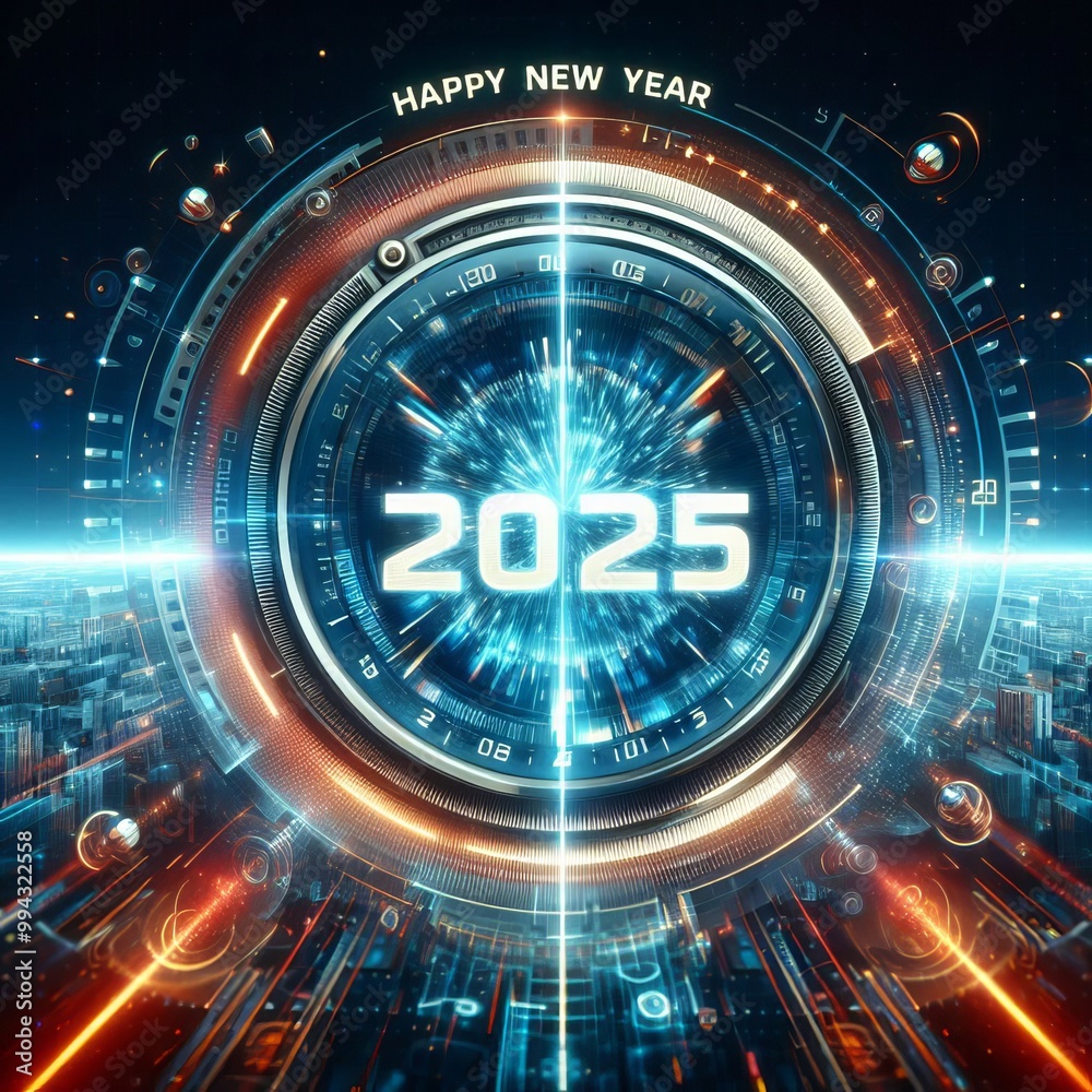 Happy New Year 2025 Celebration with Festive Cheer Happy New Year 2025 Celebration with Festive Cheer