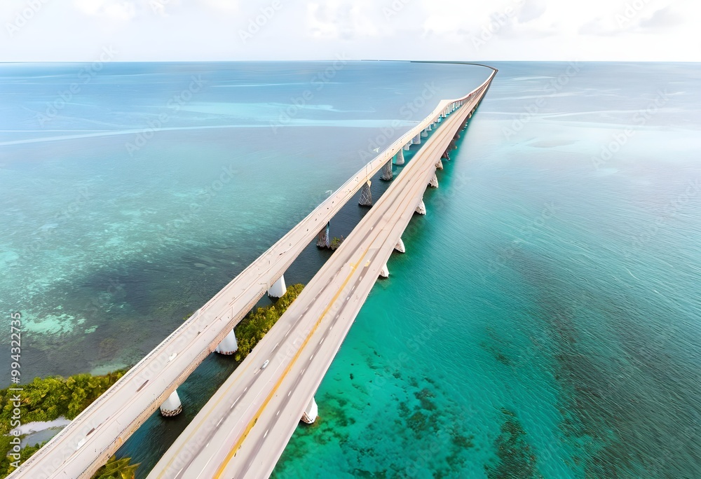 A view of the Bridge in the Florida Keys