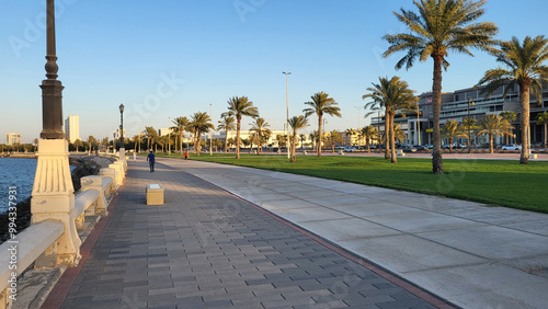 Al Jawharah Corniche Walk in Dammam in Saudi Arabia