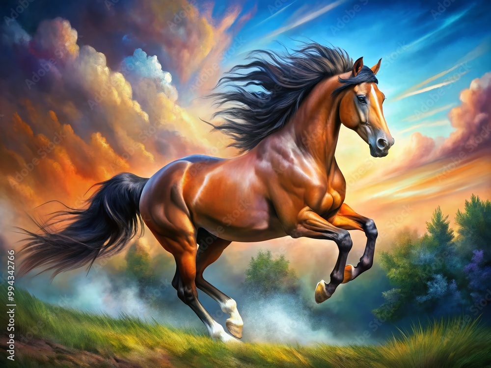 Majestic Stallion Gaming: Powerful Equine in Action, Showcasing Strength and Grace in Motion Majestic Stallion Gaming: Powerful Equine in Action, Showcasing Strength and Grace in Motion