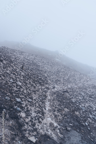 A winter morning in Nepal, Annapurna Base camp road in Nepal