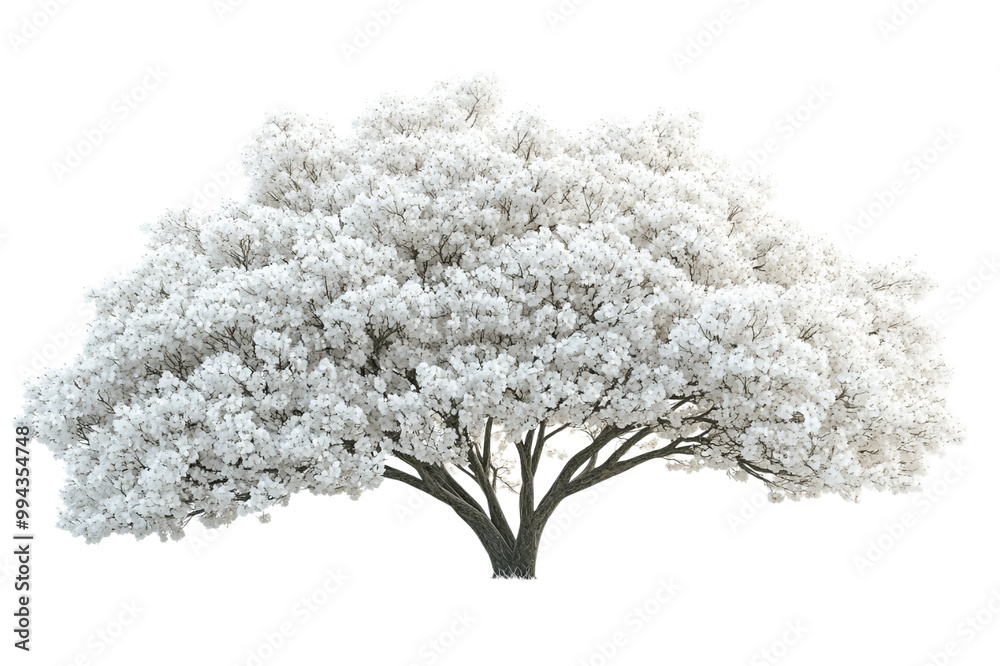 Obraz premium Green tree on transparent background.