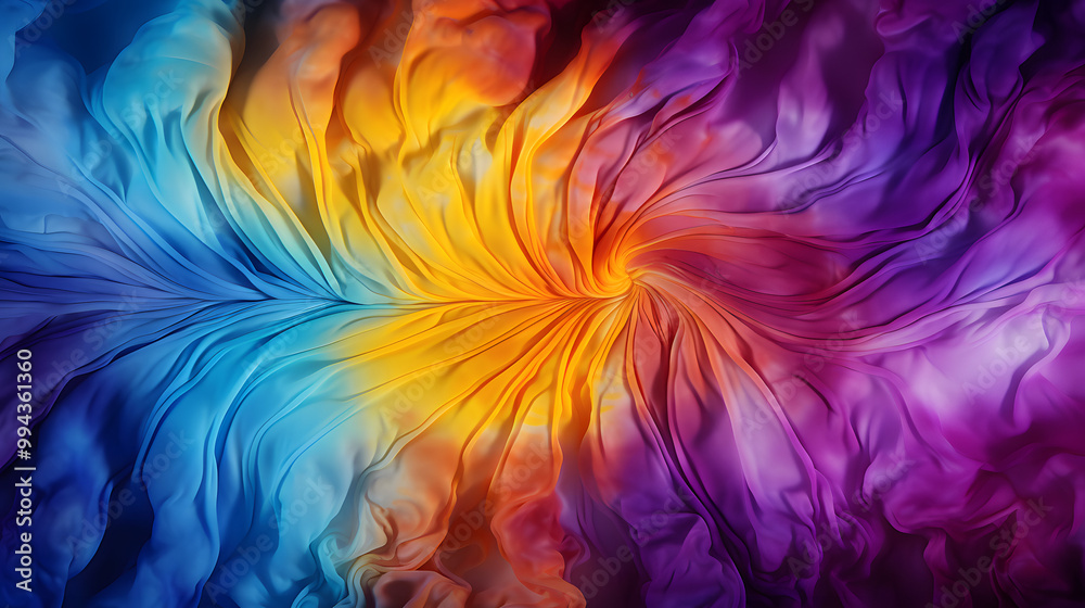 Colorful abstract background featuring a swirling fractal pattern with feathers, creating a dreamy and surreal design that evokes a sense of motion and vibrant spectrum Colorful abstract background featuring a swirling fractal pattern with feathers, creating a dreamy and surreal design that evokes a sense of motion and vibrant spectrum