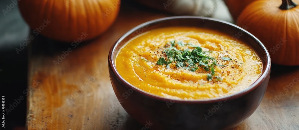Pumpkin Soup with Herbs and Spices