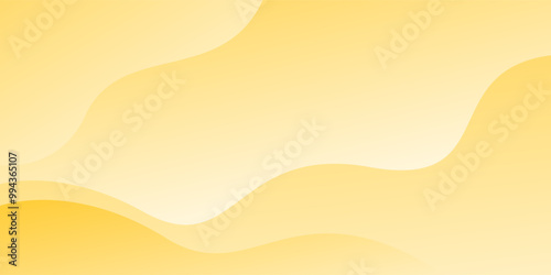 Yellow and white vector curve modern background with space for text and message. concept design