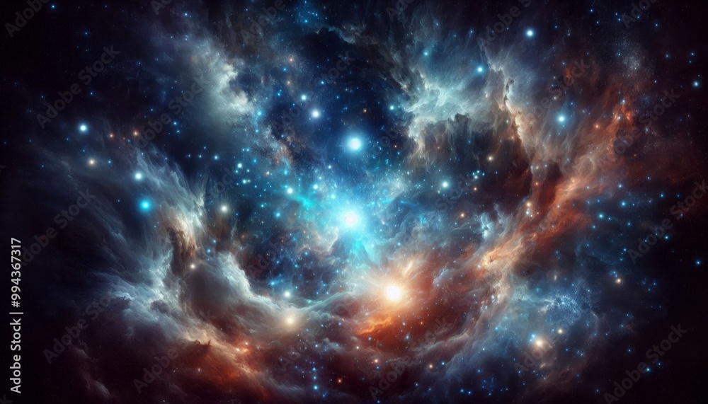 Night sky - Universe filled with stars, nebula and galaxy Night sky - Universe filled with stars, nebula and galaxy