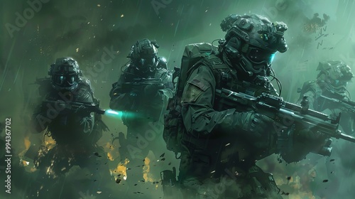 Elite soldiers trained for dangerous missions in the military.