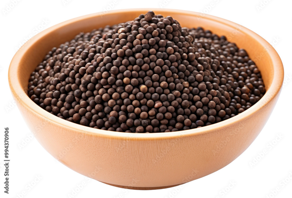 PNG Black mustard seeds food bowl white background. PNG Black mustard seeds food bowl white background.