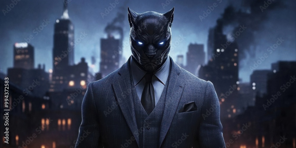 Dynamic Superhero in Urban Fantasy Setting: A Striking Blend of Power and Elegance Dynamic Superhero in Urban Fantasy Setting: A Striking Blend of Power and Elegance