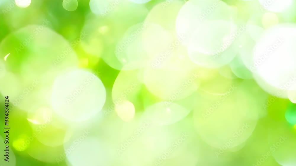 Glittering Green Bokeh Particles: 4K Loop Background for Bright and Natural Celebrations Glittering Green Bokeh Particles: 4K Loop Background for Bright and Natural Celebrations