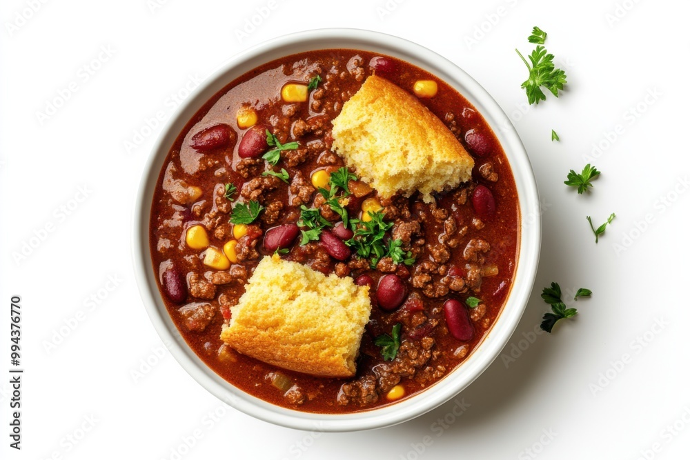 Spicy Beef Chili with Homemade Cornbread Spicy Beef Chili with Homemade Cornbread