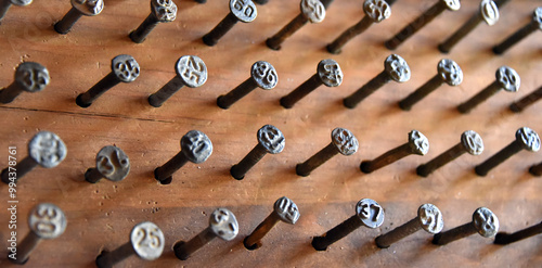 Date Nails Used in the Railroad Industry