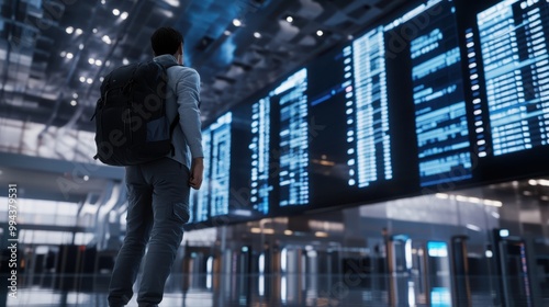 The Traveler at Airport Display