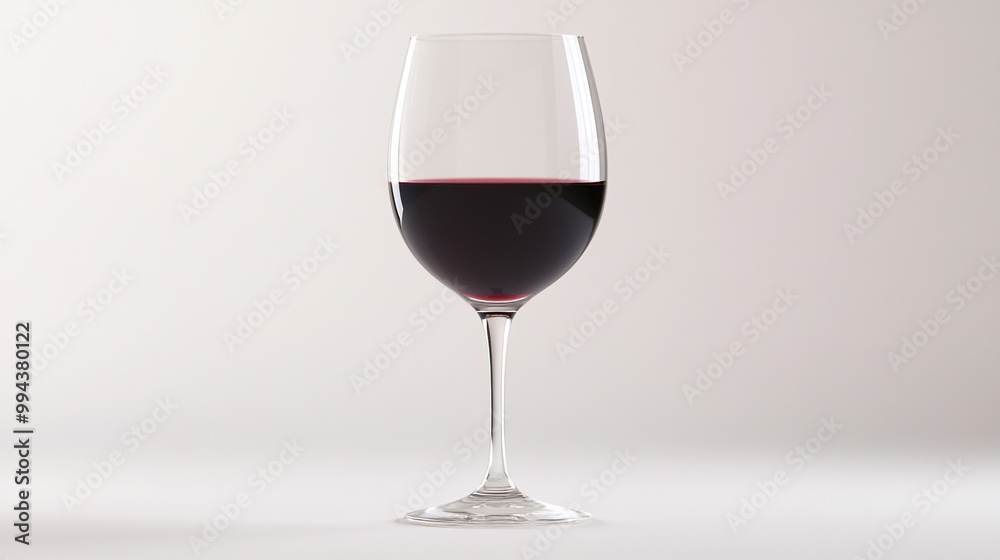 Elegant wine glass filled with red wine on a soft background showcasing rich colors and textures Elegant wine glass filled with red wine on a soft background showcasing rich colors and textures