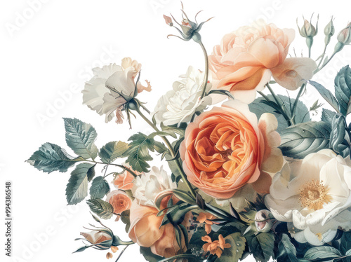 Wallpaper Mural PNG  A flower bouquet flowers art illustration. Torontodigital.ca