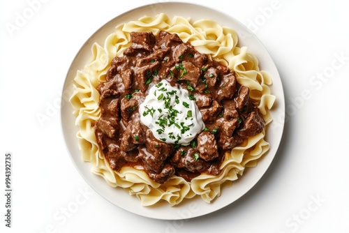 Creamy Beef Stroganoff with Egg Noodles photo