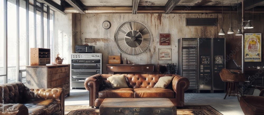 Industrial Loft Living Room Interior Design Industrial Loft Living Room Interior Design