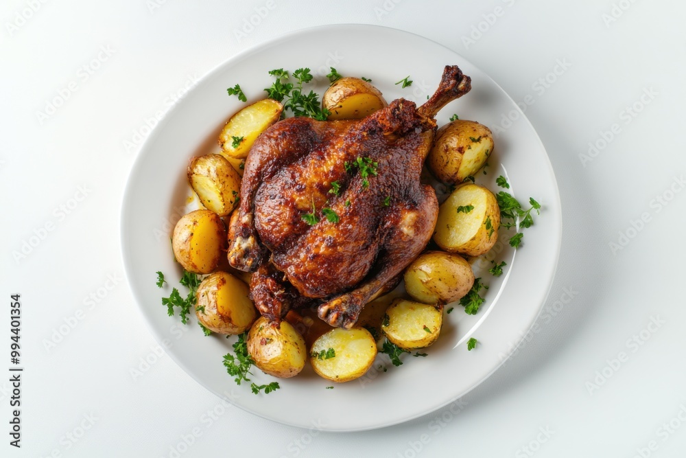 Crispy Duck Confit with Roasted Vegetables