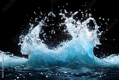 A hyper-realistic shot of a kayak cutting through whitewater rapids, capturing the spray of water and every detail of the kayakâ€™s surface