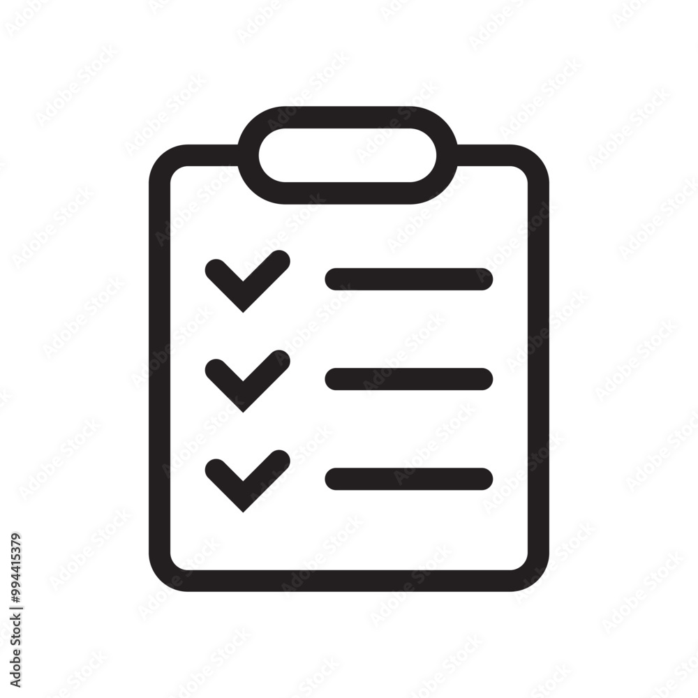 Clipboard icon isolated on background. Checklist sign symbol for web site and app design. Clipboard icon isolated on background. Checklist sign symbol for web site and app design.