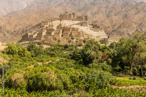Ancient Thee Ain ( Dhi Ayn) village, Saudi Arabia photo