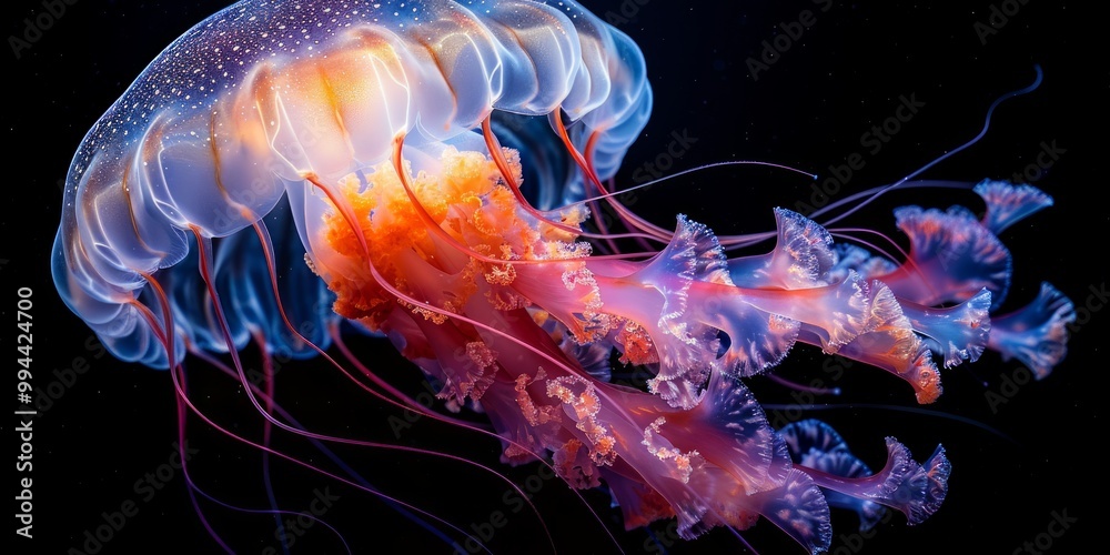 Fototapeta premium A Jellyfish's Graceful Dance