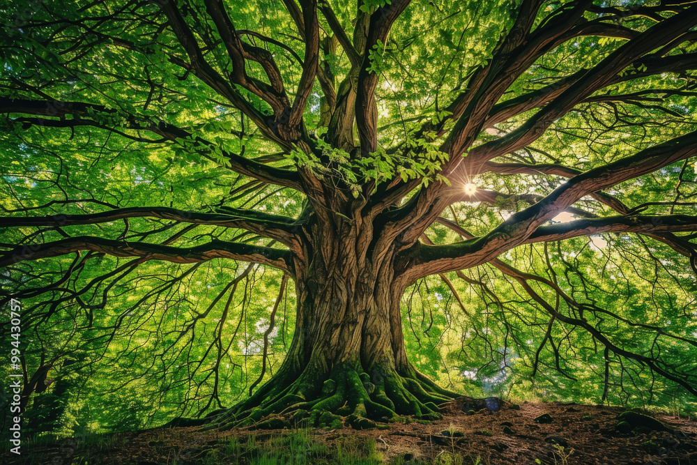 Ancient Tree Bathed in Morning Light Ancient Tree Bathed in Morning Light